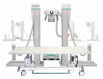 Digital radiography systems with a mobile table